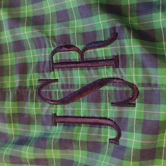 Kelly Green and Navy monogram outfit - Picture 2 of 2